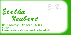 etelka neubert business card